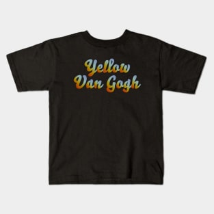 Yellow Van Gogh Kids T-Shirt